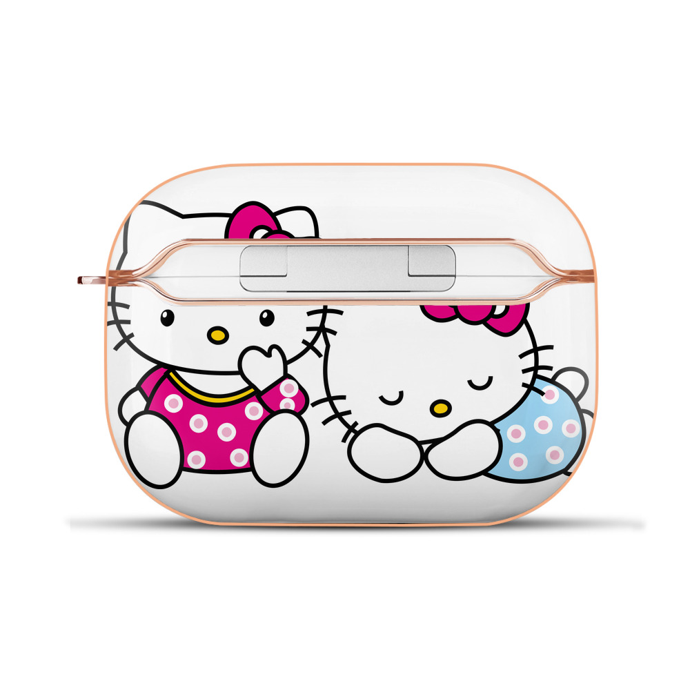 （画像用） Hello Kitty ハローキティ 【AirPods Pro用】ハードシェル保護ケース｜耐衝撃・防指紋・カラビナ付き商品仕様