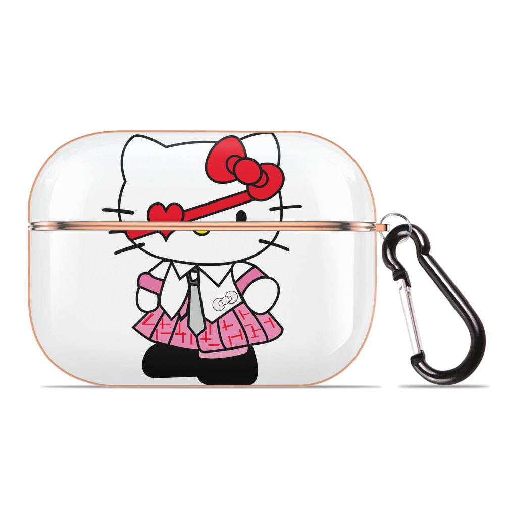 （画像用） Hello Kitty ハローキティ 【AirPods Pro用】ハードシェル保護ケース｜耐衝撃・防指紋・カラビナ付き商品仕様