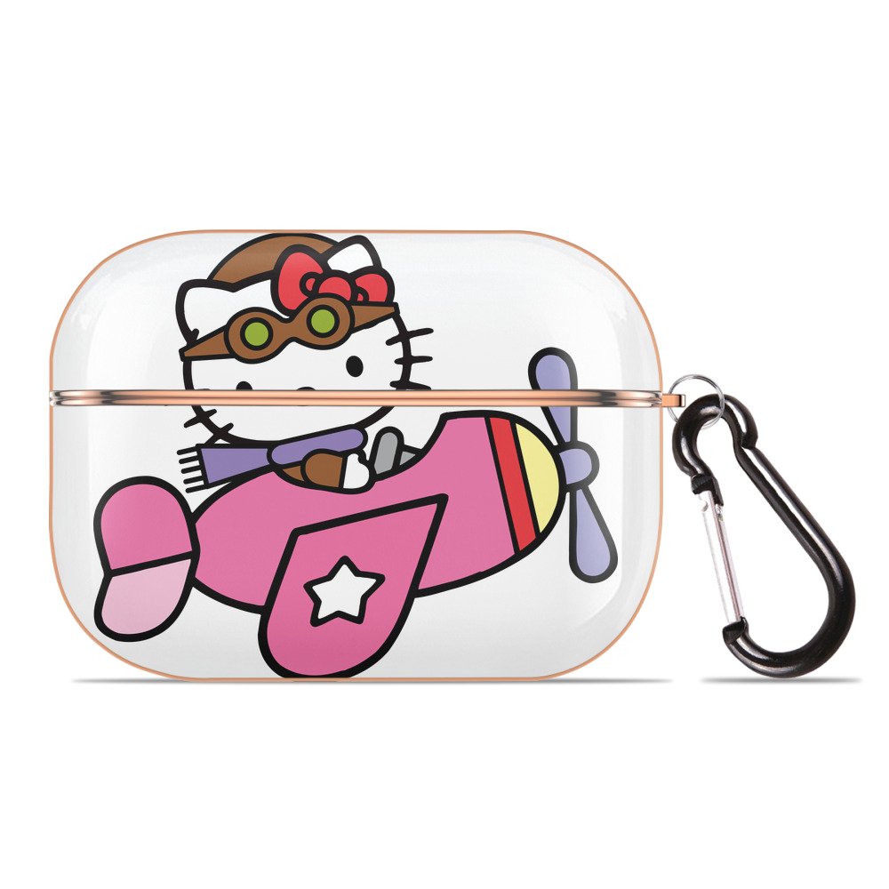 （画像用） Hello Kitty ハローキティ 【AirPods Pro用】ハードシェル保護ケース｜耐衝撃・防指紋・カラビナ付き商品仕様