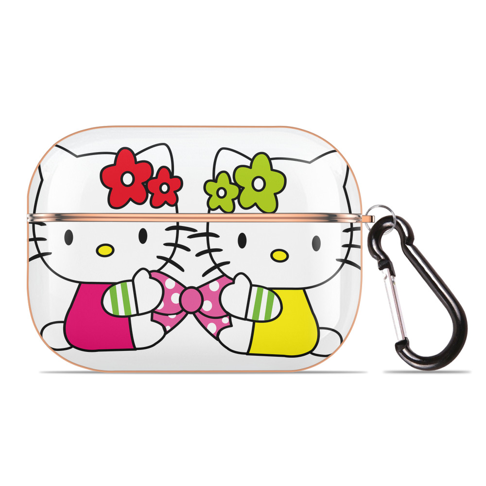 （画像用） Hello Kitty ハローキティ 【AirPods Pro用】ハードシェル保護ケース｜耐衝撃・防指紋・カラビナ付き商品仕様