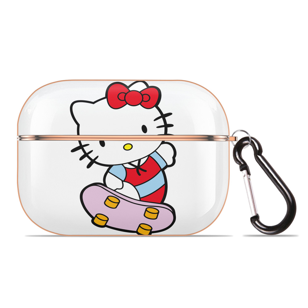 （画像用） Hello Kitty ハローキティ 【AirPods Pro用】ハードシェル保護ケース｜耐衝撃・防指紋・カラビナ付き商品仕様