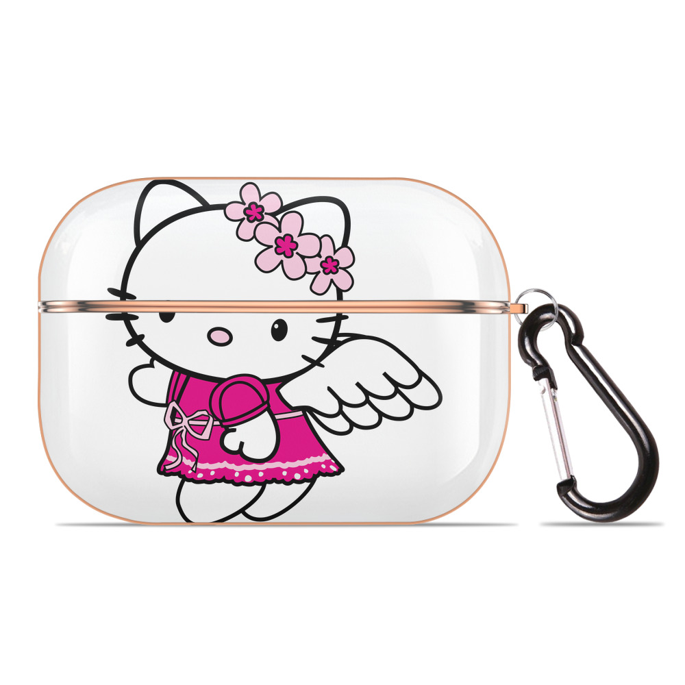 （画像用） Hello Kitty ハローキティ 【AirPods Pro用】ハードシェル保護ケース｜耐衝撃・防指紋・カラビナ付き商品仕様