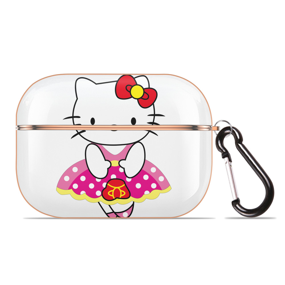 （画像用） Hello Kitty ハローキティ 【AirPods Pro用】ハードシェル保護ケース｜耐衝撃・防指紋・カラビナ付き商品仕様
