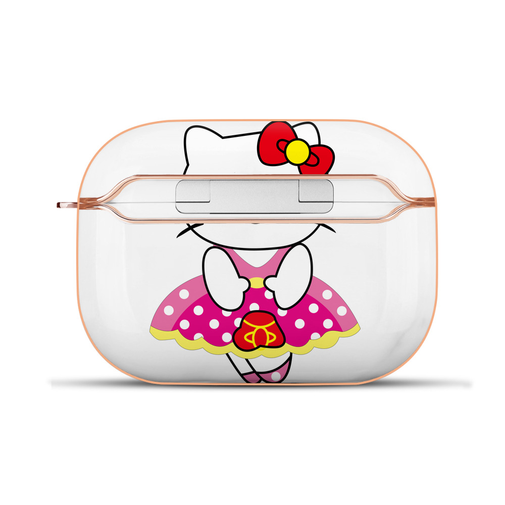 （画像用） Hello Kitty ハローキティ 【AirPods Pro用】ハードシェル保護ケース｜耐衝撃・防指紋・カラビナ付き商品仕様