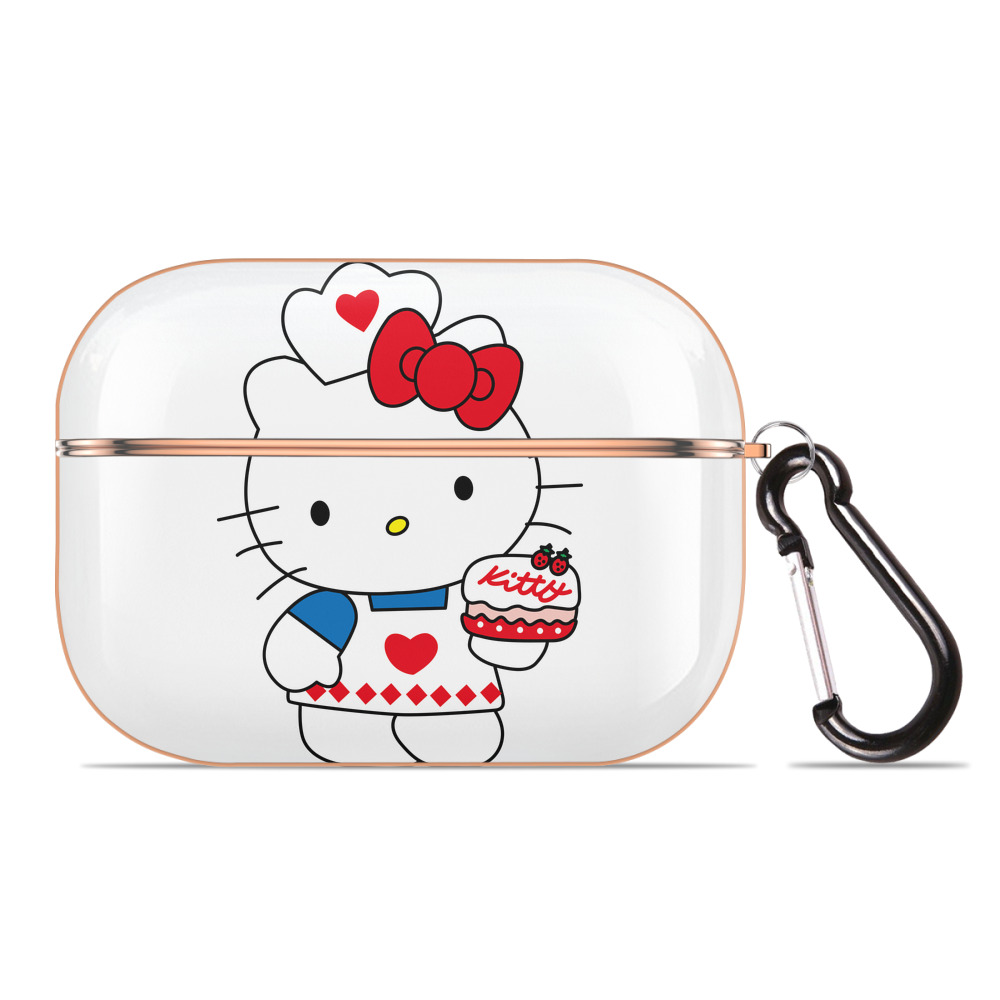 （画像用） Hello Kitty ハローキティ 【AirPods Pro用】ハードシェル保護ケース｜耐衝撃・防指紋・カラビナ付き商品仕様