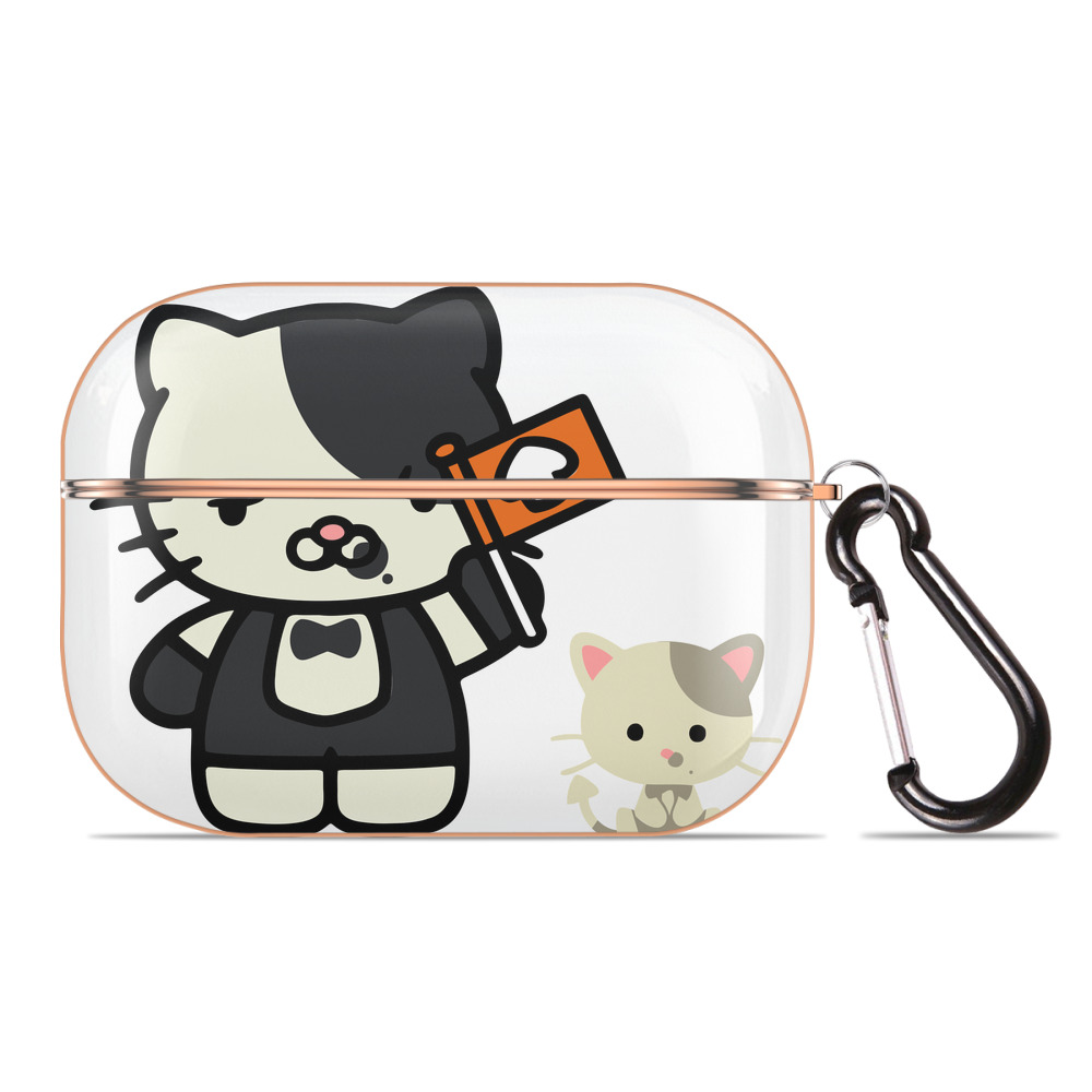 （画像用） Hello Kitty ハローキティ 【AirPods Pro用】ハードシェル保護ケース｜耐衝撃・防指紋・カラビナ付き商品仕様