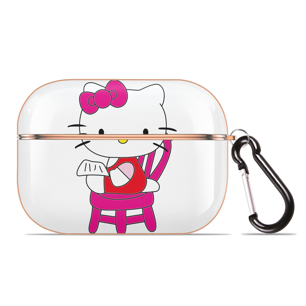 （画像用） Hello Kitty ハローキティ 【AirPods Pro用】ハードシェル保護ケース｜耐衝撃・防指紋・カラビナ付き商品仕様