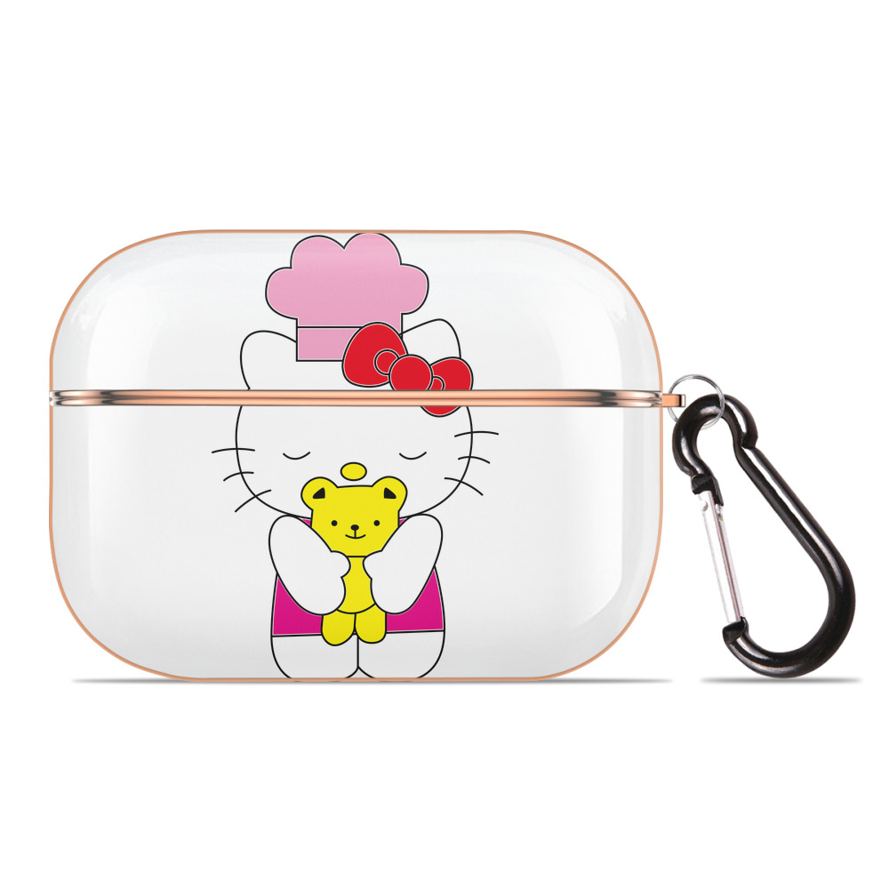 （画像用） Hello Kitty ハローキティ 【AirPods Pro用】ハードシェル保護ケース｜耐衝撃・防指紋・カラビナ付き商品仕様