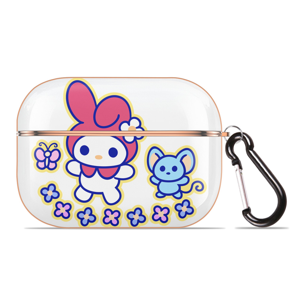（画像用） Hello Kitty ハローキティ 【AirPods Pro用】ハードシェル保護ケース｜耐衝撃・防指紋・カラビナ付き商品仕様
