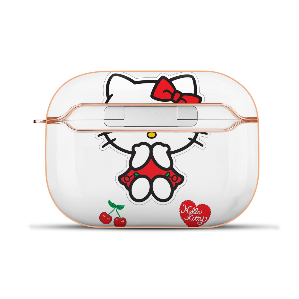 （画像用） Hello Kitty ハローキティ 【AirPods Pro用】ハードシェル保護ケース｜耐衝撃・防指紋・カラビナ付き商品仕様