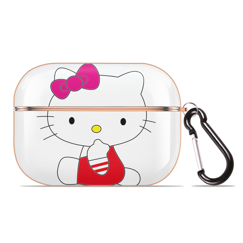 （画像用） Hello Kitty ハローキティ 【AirPods Pro用】ハードシェル保護ケース｜耐衝撃・防指紋・カラビナ付き商品仕様