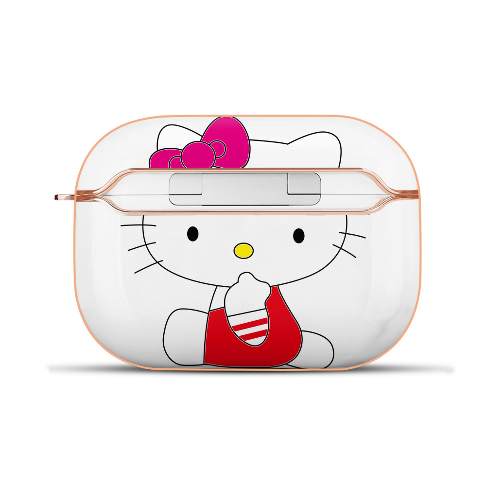 （画像用） Hello Kitty ハローキティ 【AirPods Pro用】ハードシェル保護ケース｜耐衝撃・防指紋・カラビナ付き商品仕様