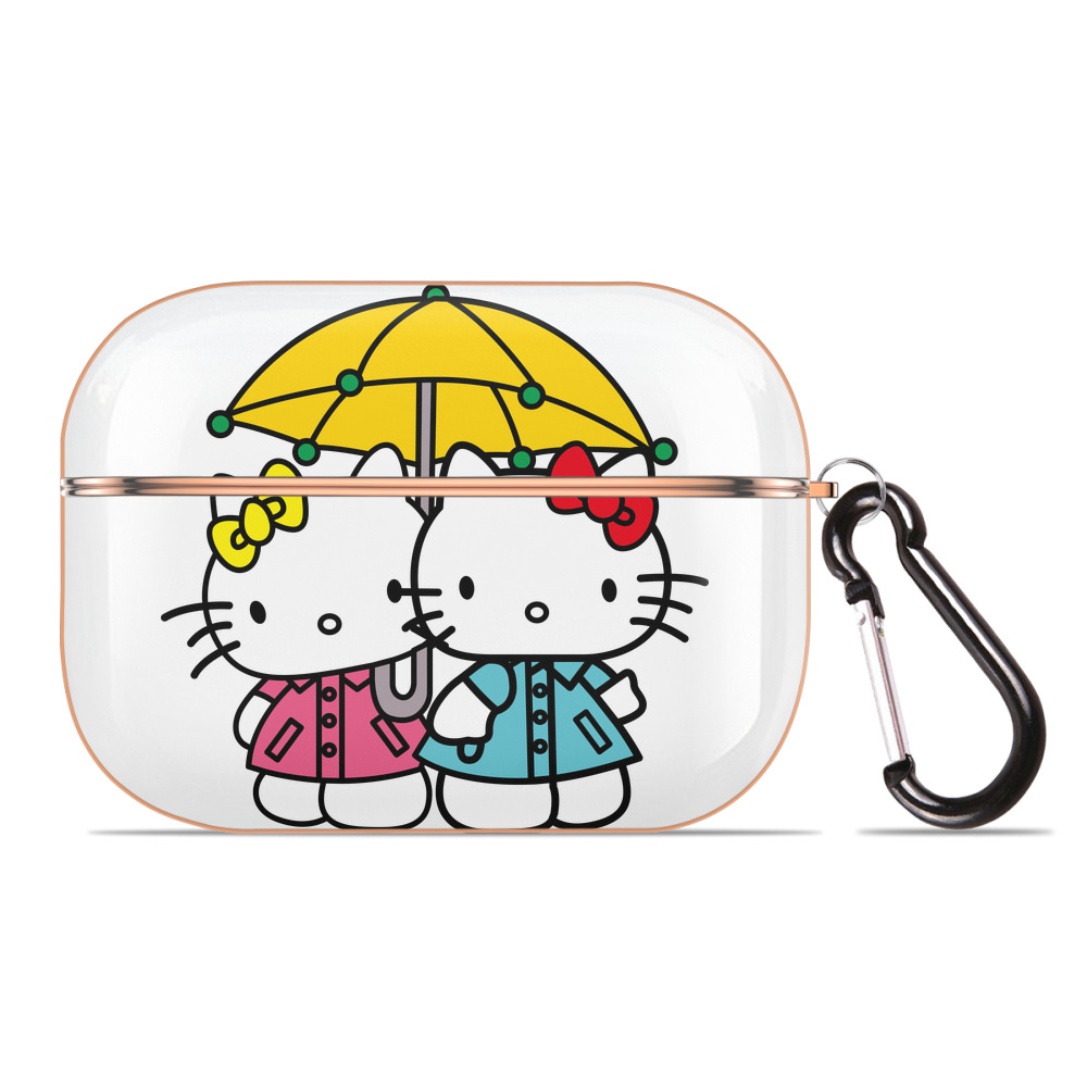 （画像用） Hello Kitty ハローキティ 【AirPods Pro用】ハードシェル保護ケース｜耐衝撃・防指紋・カラビナ付き商品仕様