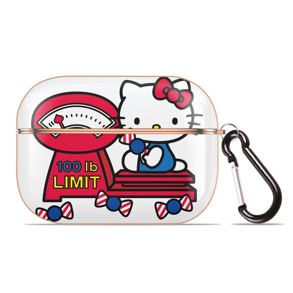 （画像用） Hello Kitty ハローキティ 【AirPods Pro用】ハードシェル保護ケース｜耐衝撃・防指紋・カラビナ付き商品仕様