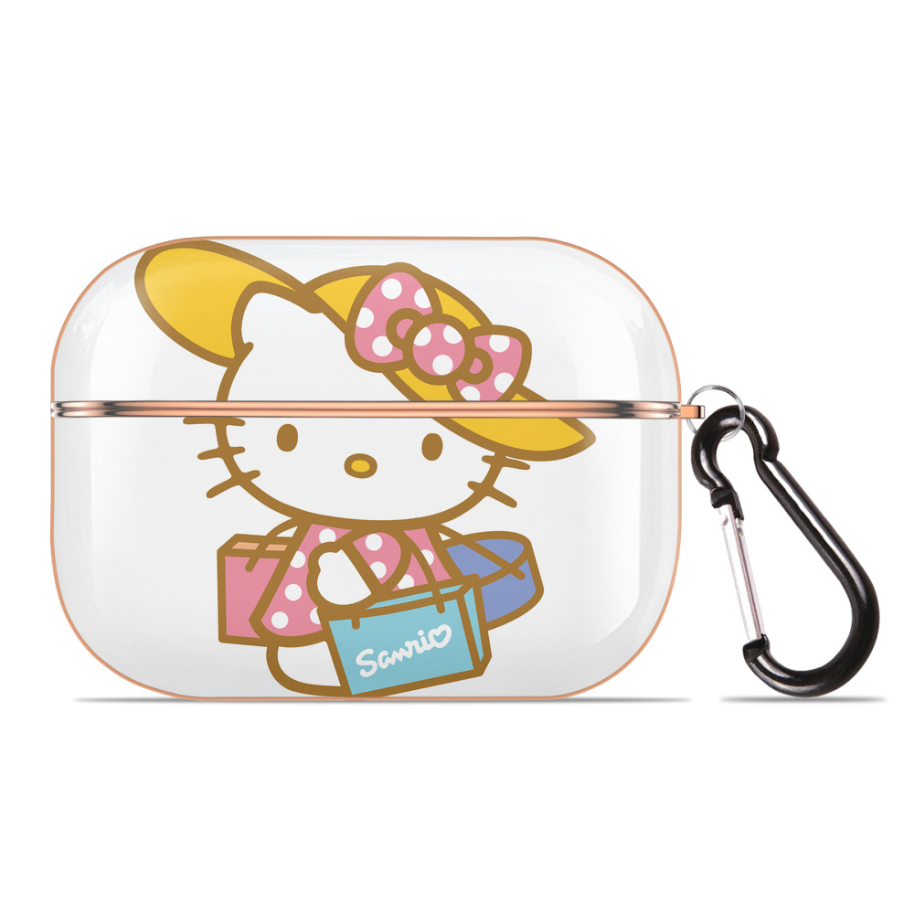 （画像用） Hello Kitty ハローキティ 【AirPods Pro用】ハードシェル保護ケース｜耐衝撃・防指紋・カラビナ付き商品仕様