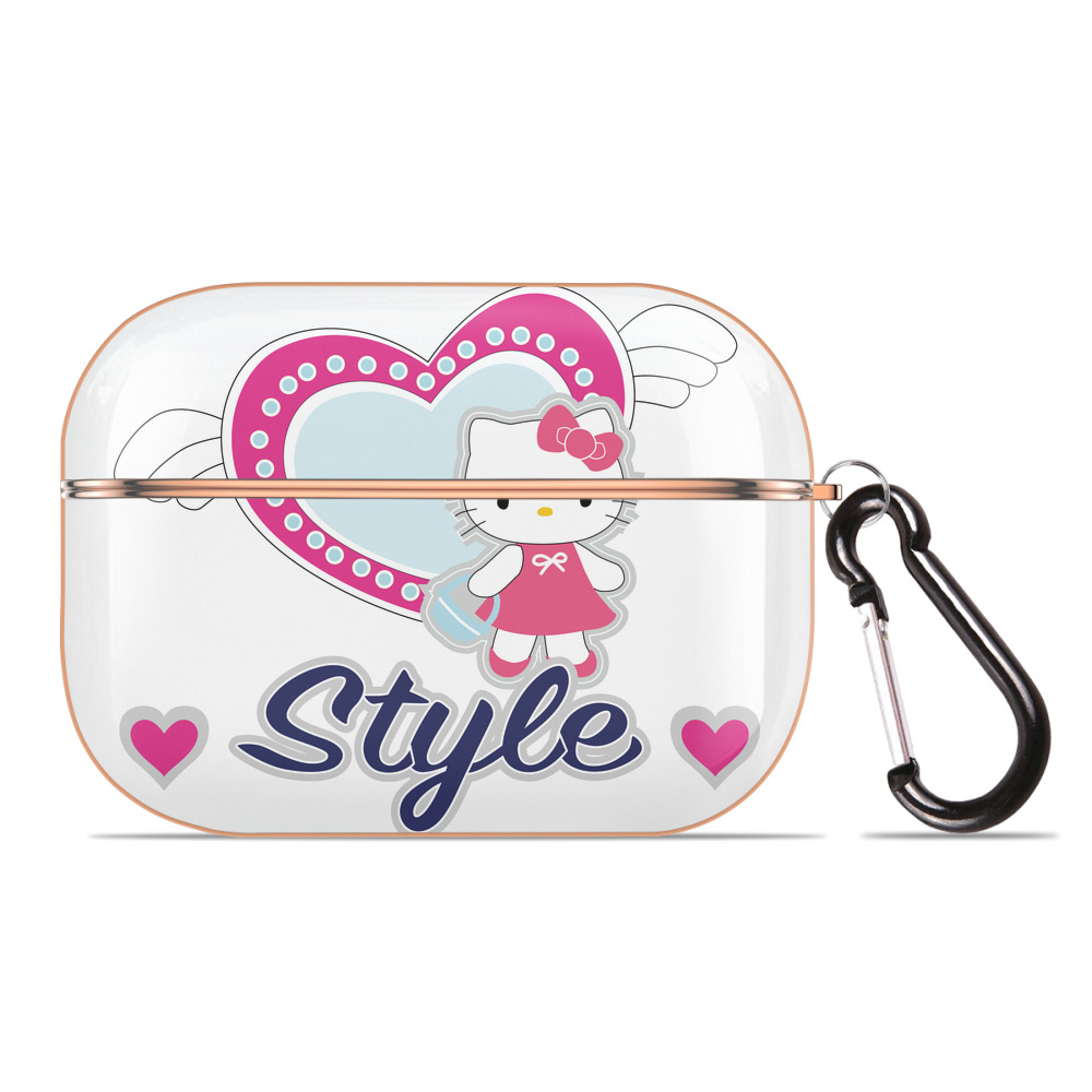（画像用） Hello Kitty ハローキティ 【AirPods Pro用】ハードシェル保護ケース｜耐衝撃・防指紋・カラビナ付き商品仕様
