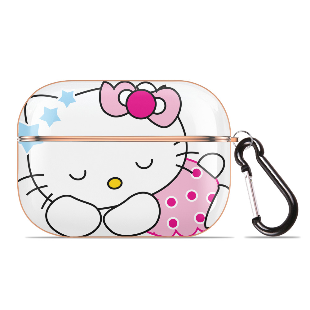 （画像用） Hello Kitty ハローキティ 【AirPods Pro用】ハードシェル保護ケース｜耐衝撃・防指紋・カラビナ付き商品仕様