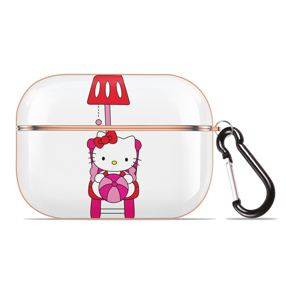 （画像用） Hello Kitty ハローキティ 【AirPods Pro用】ハードシェル保護ケース｜耐衝撃・防指紋・カラビナ付き商品仕様