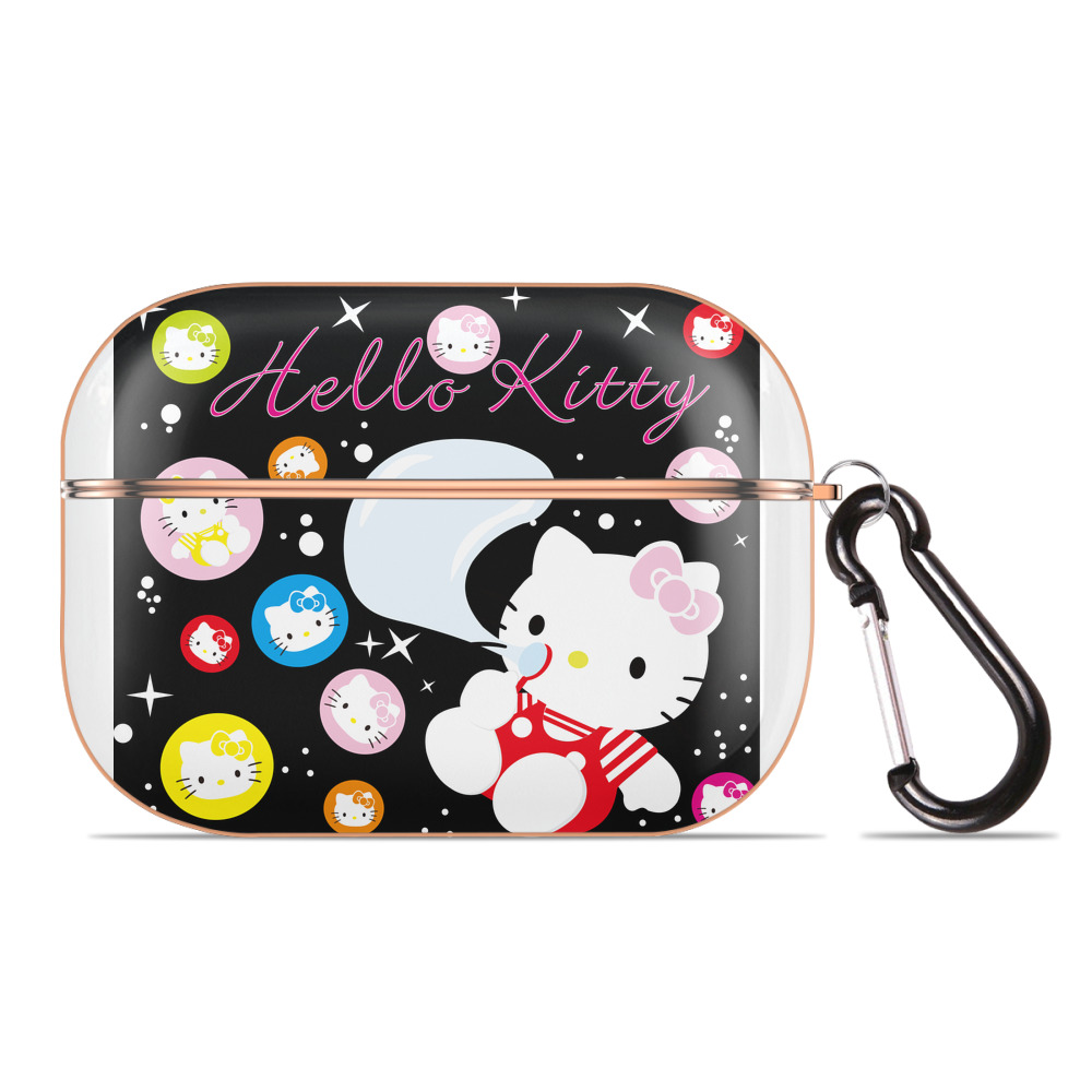（画像用） Hello Kitty ハローキティ 【AirPods Pro用】ハードシェル保護ケース｜耐衝撃・防指紋・カラビナ付き商品仕様