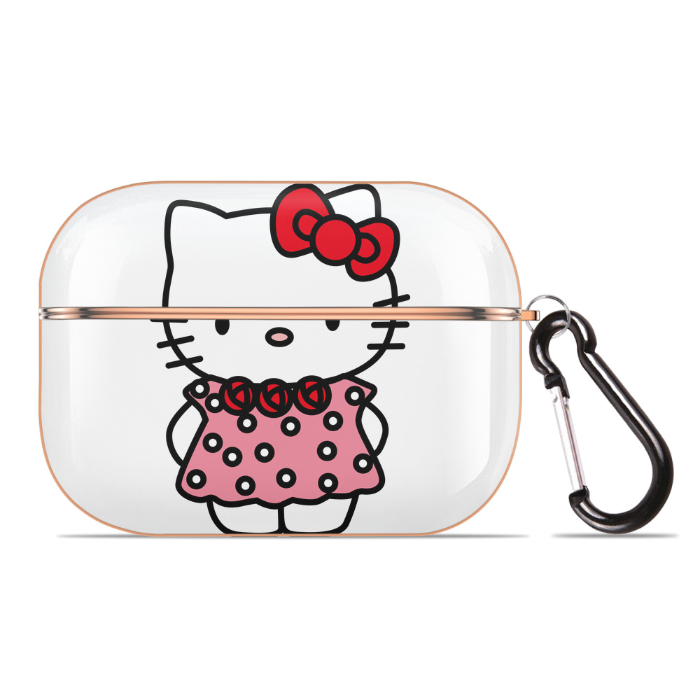 （画像用） Hello Kitty ハローキティ 【AirPods Pro用】ハードシェル保護ケース｜耐衝撃・防指紋・カラビナ付き商品仕様