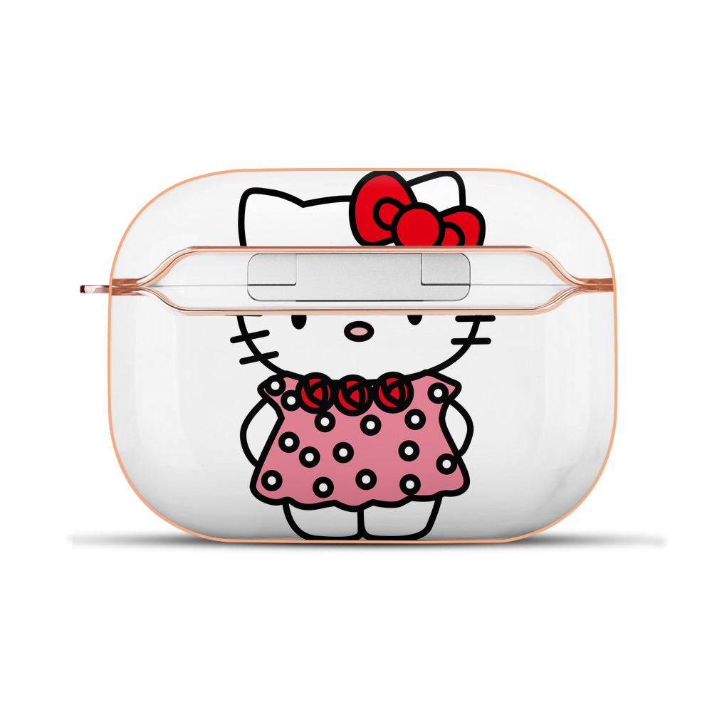 （画像用） Hello Kitty ハローキティ 【AirPods Pro用】ハードシェル保護ケース｜耐衝撃・防指紋・カラビナ付き商品仕様