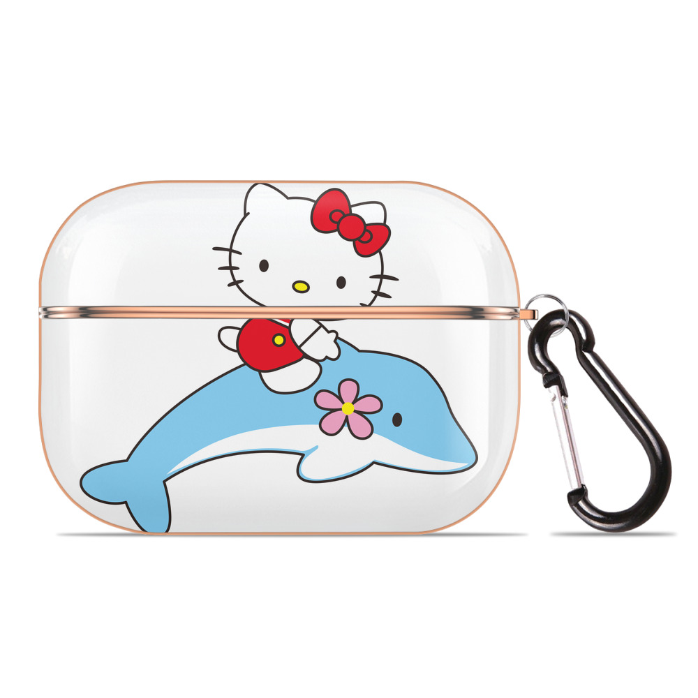 （画像用） Hello Kitty ハローキティ 【AirPods Pro用】ハードシェル保護ケース｜耐衝撃・防指紋・カラビナ付き商品仕様