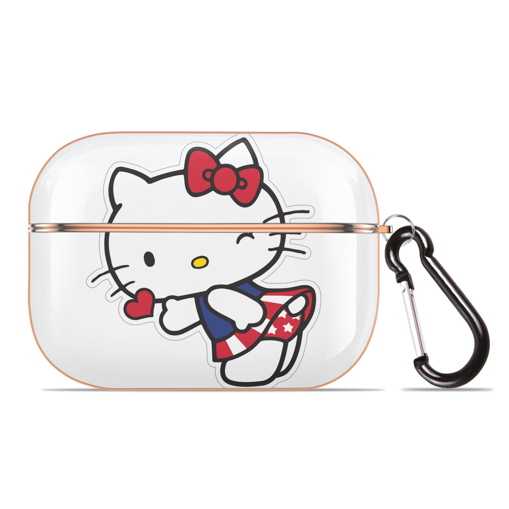 （画像用） Hello Kitty ハローキティ 【AirPods Pro用】ハードシェル保護ケース｜耐衝撃・防指紋・カラビナ付き商品仕様