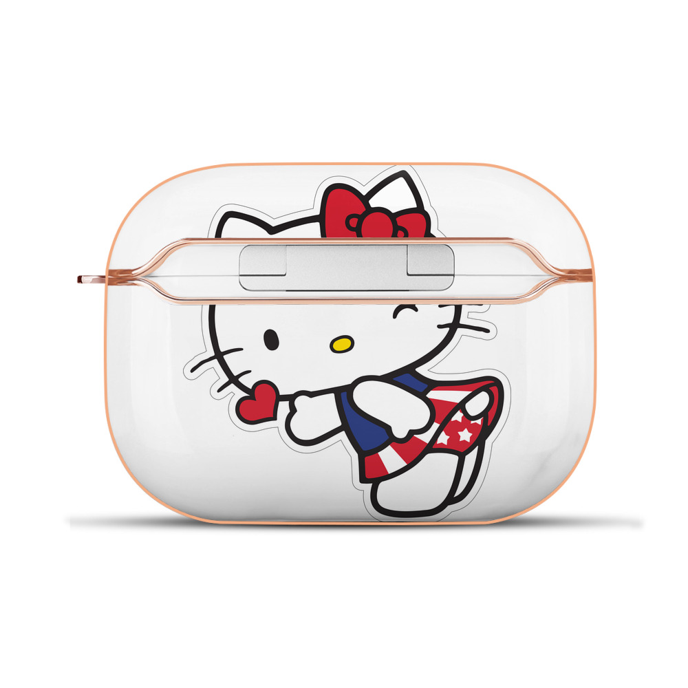 （画像用） Hello Kitty ハローキティ 【AirPods Pro用】ハードシェル保護ケース｜耐衝撃・防指紋・カラビナ付き商品仕様