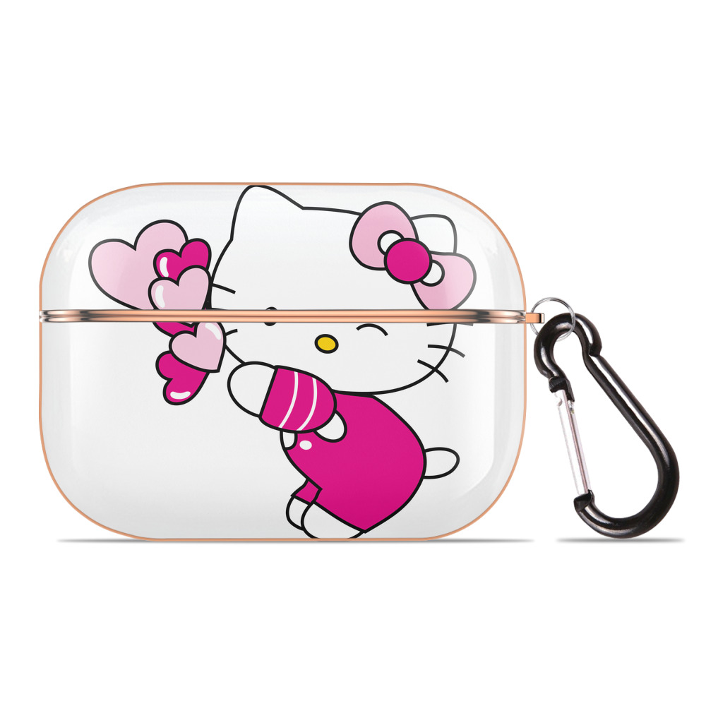 （画像用） Hello Kitty ハローキティ 【AirPods Pro用】ハードシェル保護ケース｜耐衝撃・防指紋・カラビナ付き商品仕様