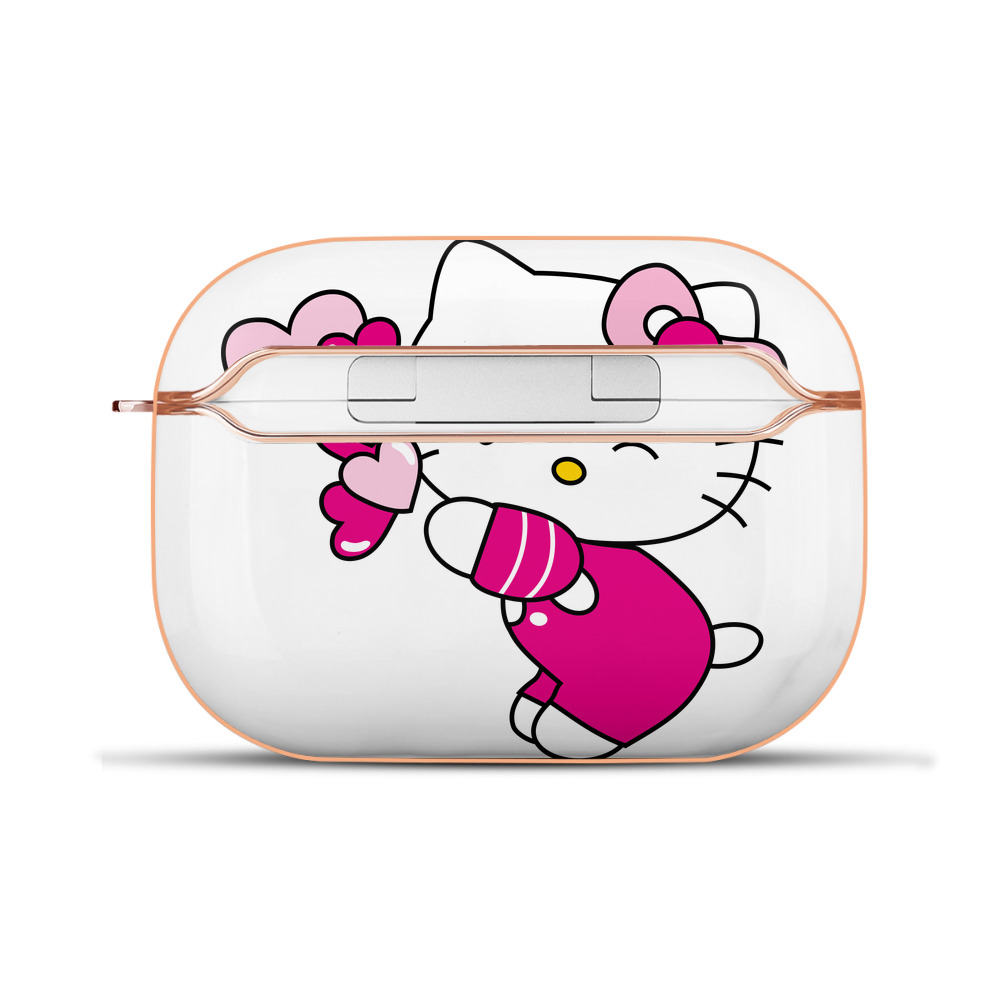 （画像用） Hello Kitty ハローキティ 【AirPods Pro用】ハードシェル保護ケース｜耐衝撃・防指紋・カラビナ付き商品仕様