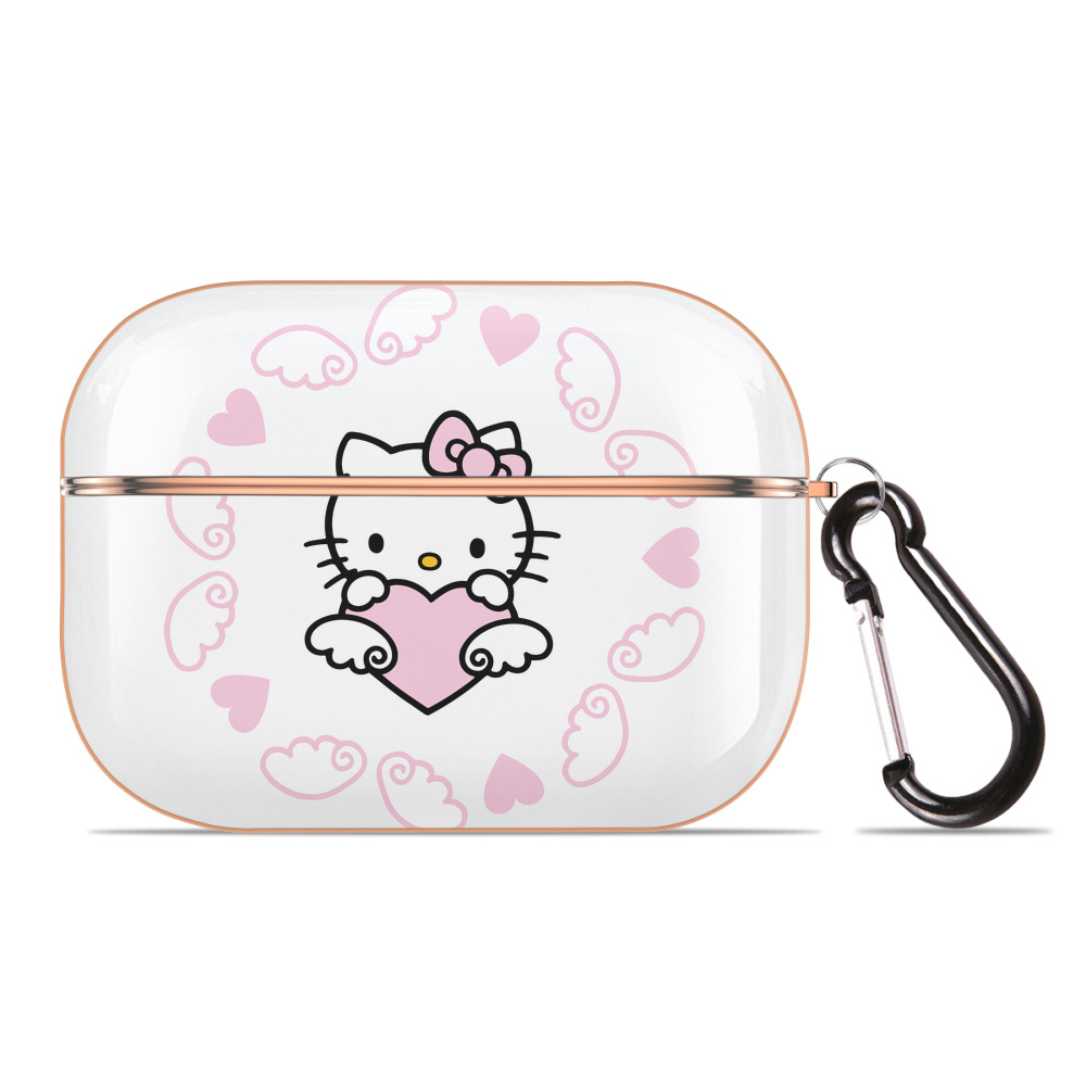 （画像用） Hello Kitty ハローキティ 【AirPods Pro用】ハードシェル保護ケース｜耐衝撃・防指紋・カラビナ付き商品仕様