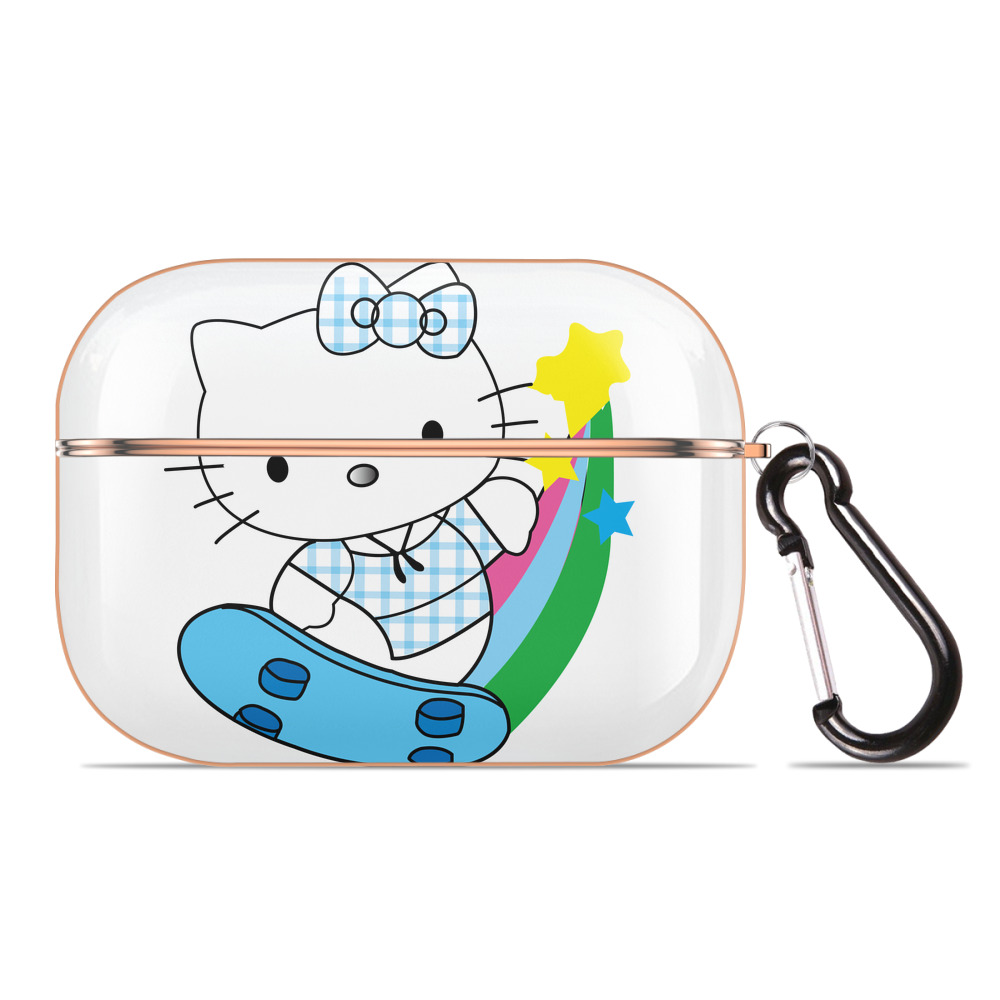 （画像用） Hello Kitty ハローキティ 【AirPods Pro用】ハードシェル保護ケース｜耐衝撃・防指紋・カラビナ付き商品仕様