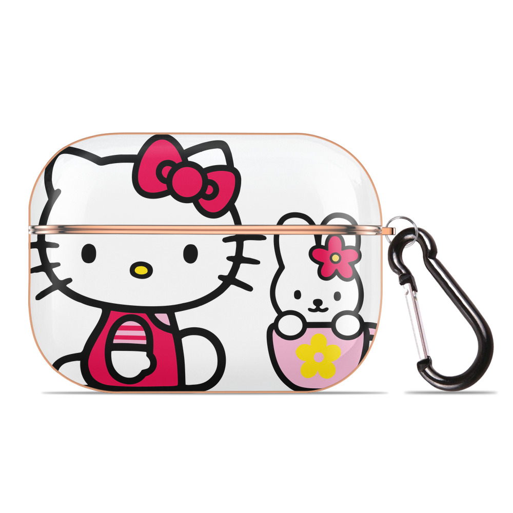 （画像用） Hello Kitty ハローキティ 【AirPods Pro用】ハードシェル保護ケース｜耐衝撃・防指紋・カラビナ付き商品仕様