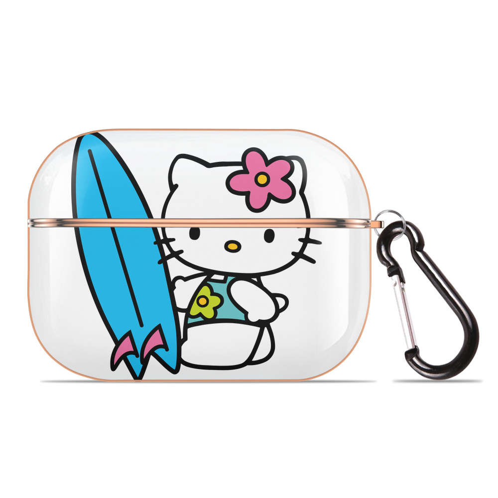（画像用） Hello Kitty ハローキティ 【AirPods Pro用】ハードシェル保護ケース｜耐衝撃・防指紋・カラビナ付き商品仕様