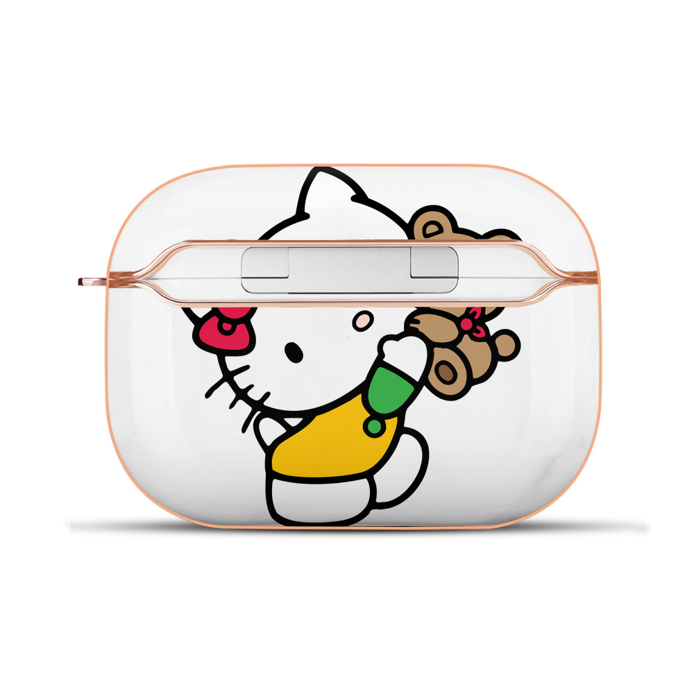 （画像用） Hello Kitty ハローキティ 【AirPods Pro用】ハードシェル保護ケース｜耐衝撃・防指紋・カラビナ付き商品仕様