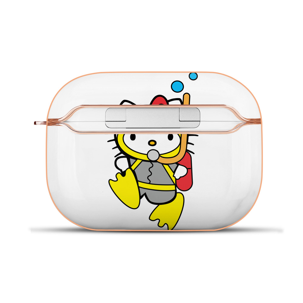 （画像用） Hello Kitty ハローキティ 【AirPods Pro用】ハードシェル保護ケース｜耐衝撃・防指紋・カラビナ付き商品仕様