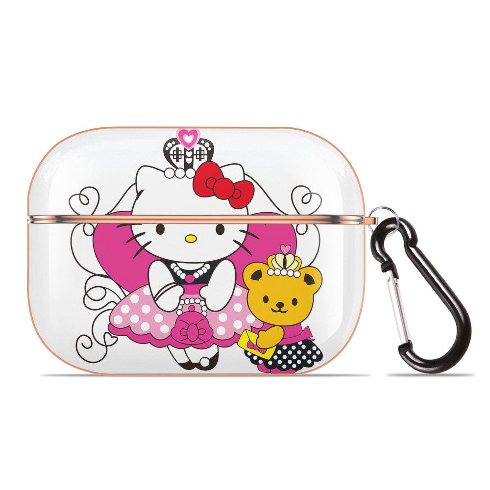 （画像用） Hello Kitty ハローキティ 【AirPods Pro用】ハードシェル保護ケース｜耐衝撃・防指紋・カラビナ付き商品仕様