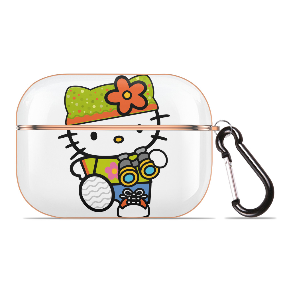 （画像用） Hello Kitty ハローキティ 【AirPods Pro用】ハードシェル保護ケース｜耐衝撃・防指紋・カラビナ付き商品仕様
