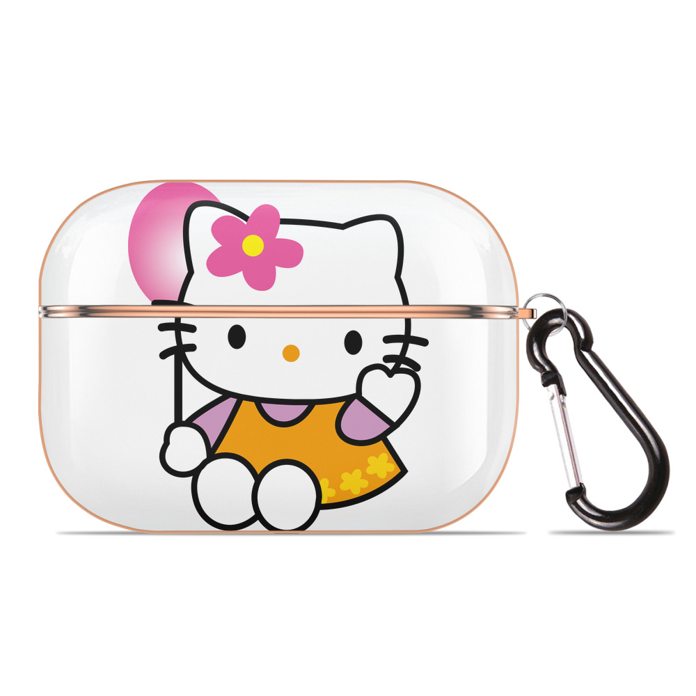 （画像用） Hello Kitty ハローキティ 【AirPods Pro用】ハードシェル保護ケース｜耐衝撃・防指紋・カラビナ付き商品仕様