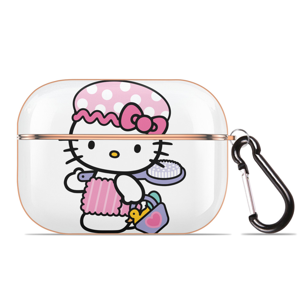 （画像用） Hello Kitty ハローキティ 【AirPods Pro用】ハードシェル保護ケース｜耐衝撃・防指紋・カラビナ付き商品仕様