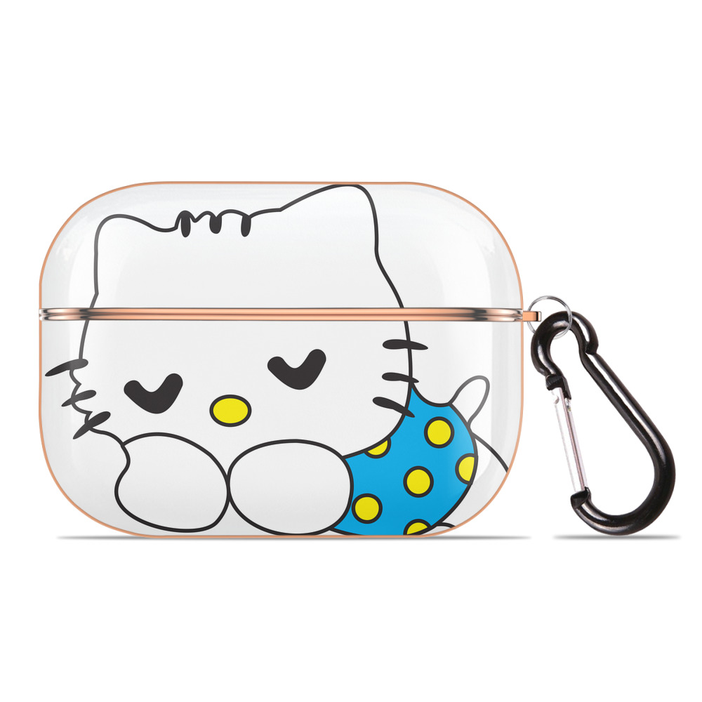 （画像用） Hello Kitty ハローキティ 【AirPods Pro用】ハードシェル保護ケース｜耐衝撃・防指紋・カラビナ付き商品仕様