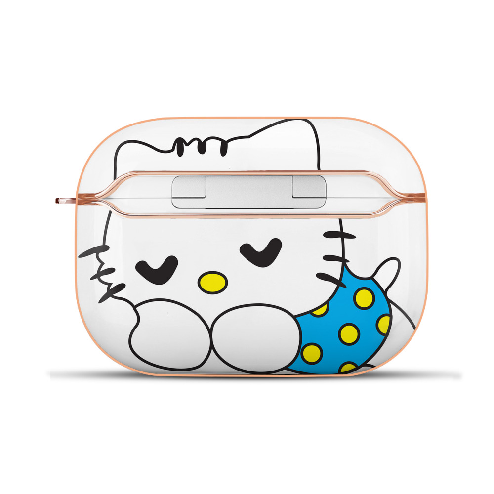 （画像用） Hello Kitty ハローキティ 【AirPods Pro用】ハードシェル保護ケース｜耐衝撃・防指紋・カラビナ付き商品仕様