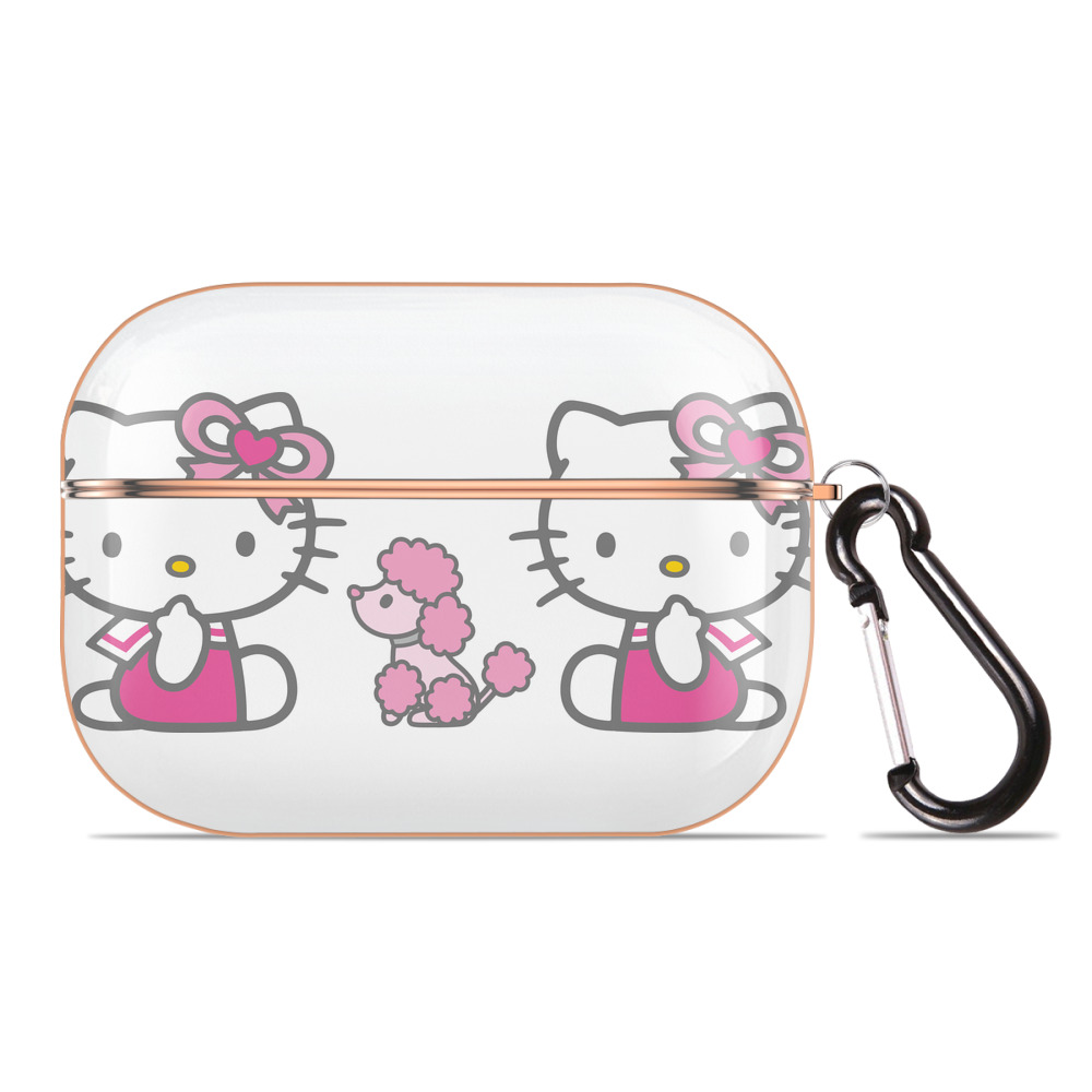 （画像用） Hello Kitty ハローキティ 【AirPods Pro用】ハードシェル保護ケース｜耐衝撃・防指紋・カラビナ付き商品仕様