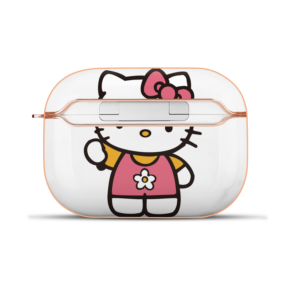 （画像用） Hello Kitty ハローキティ 【AirPods Pro用】ハードシェル保護ケース｜耐衝撃・防指紋・カラビナ付き商品仕様