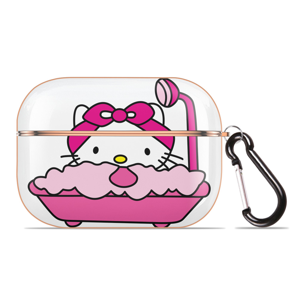 （画像用） Hello Kitty ハローキティ 【AirPods Pro用】ハードシェル保護ケース｜耐衝撃・防指紋・カラビナ付き商品仕様