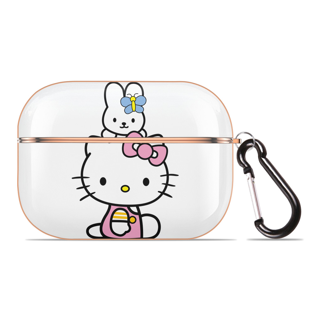 （画像用） Hello Kitty ハローキティ 【AirPods Pro用】ハードシェル保護ケース｜耐衝撃・防指紋・カラビナ付き商品仕様