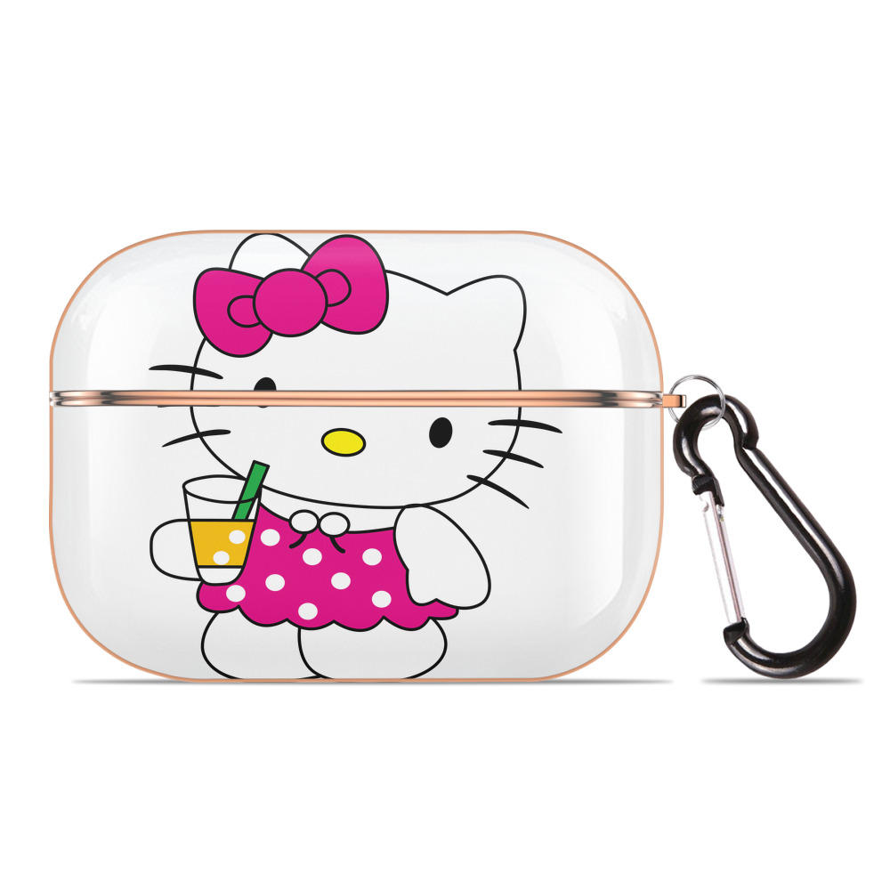 （画像用） Hello Kitty ハローキティ 【AirPods Pro用】ハードシェル保護ケース｜耐衝撃・防指紋・カラビナ付き商品仕様