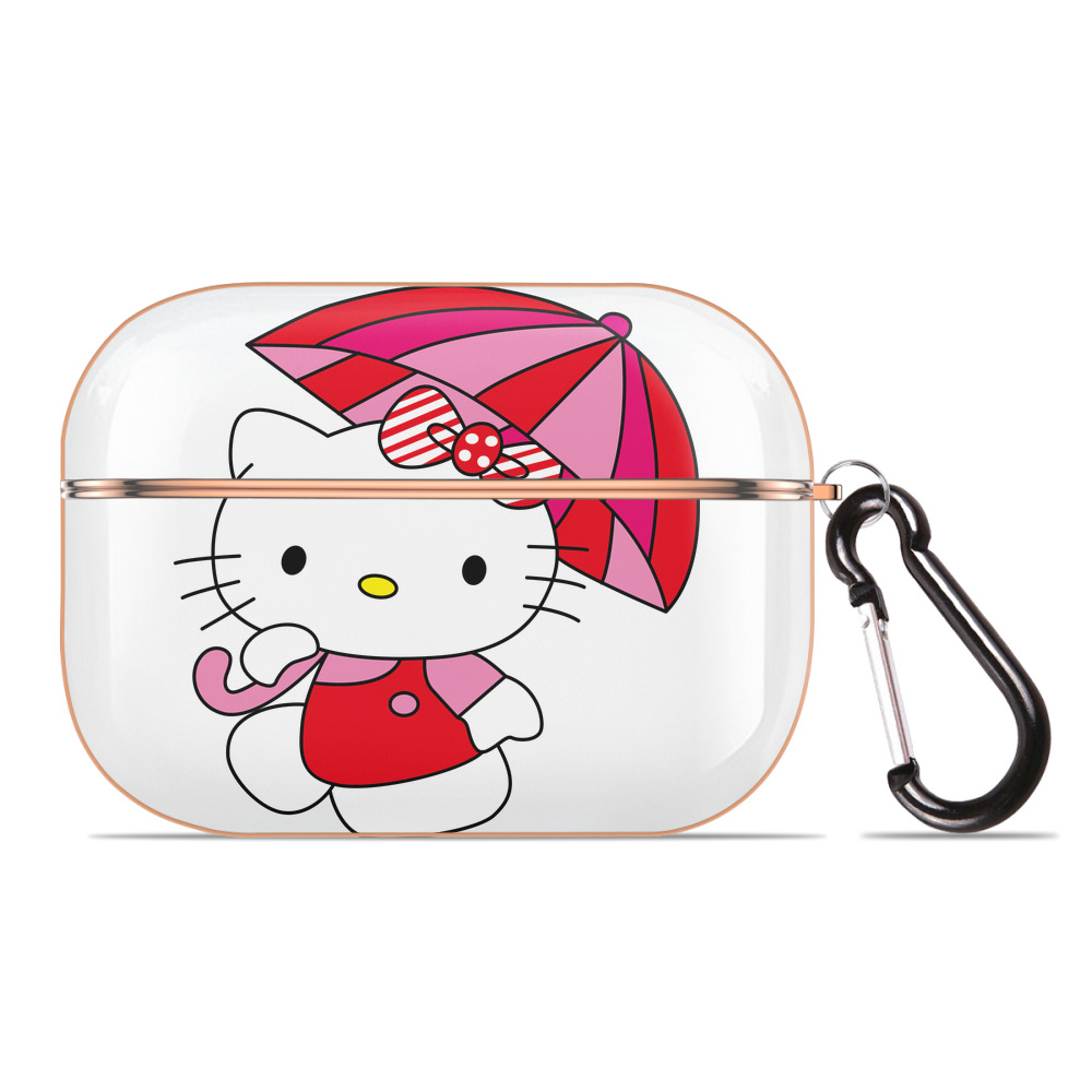 （画像用） Hello Kitty ハローキティ 【AirPods Pro用】ハードシェル保護ケース｜耐衝撃・防指紋・カラビナ付き商品仕様