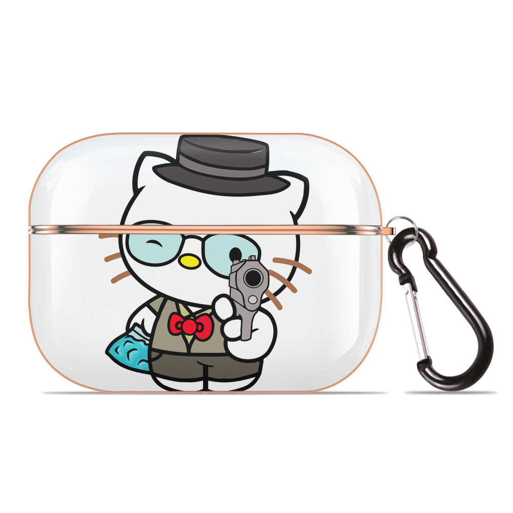 （画像用） Hello Kitty ハローキティ 【AirPods Pro用】ハードシェル保護ケース｜耐衝撃・防指紋・カラビナ付き商品仕様