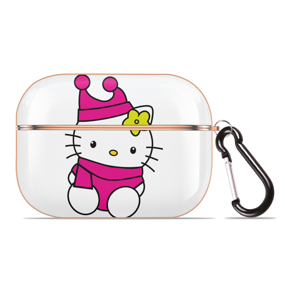 （画像用） Hello Kitty ハローキティ 【AirPods Pro用】ハードシェル保護ケース｜耐衝撃・防指紋・カラビナ付き商品仕様